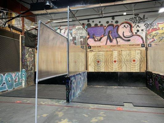 Axe throwing arena