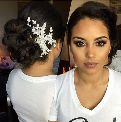 Hair for this bride