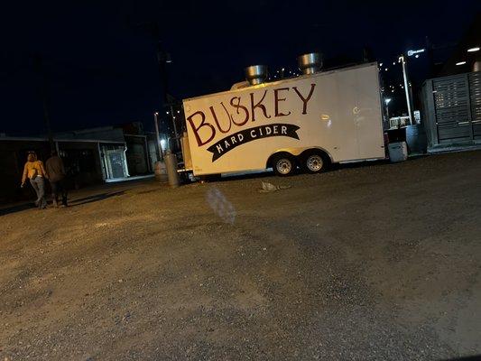 Backside of the food truck.