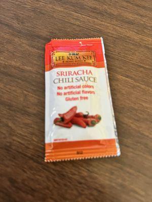 Shitty tasting spicy ketchup packet.