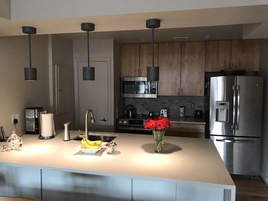 The beautiful backsplash that Jennifer Orr helped me pick out to match perfectly with the countertops