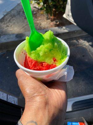 Strawberry and lime sorbet