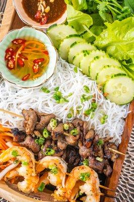 Garlic Shrimp & Five-Spice Pork Vermicelli