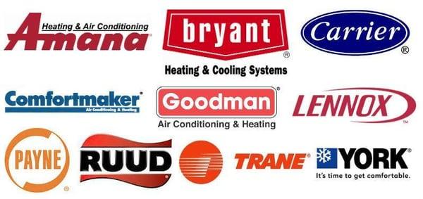 We service with all major brands including, but not limited to, Amana, Bryant, Carrier, Comfortmaker, Goodman, Lennox, Payne,...