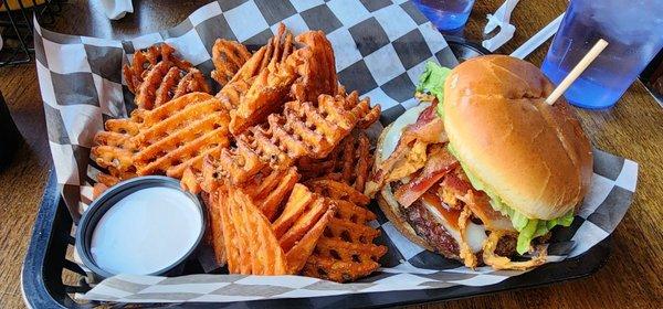 Golden Dome Burger Sweet potato fries