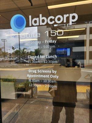 Labcorp hours