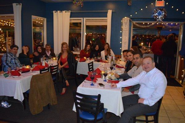 Doctors and staff, Christmas Dinner 2015 at a Greek restaurant in Ventura