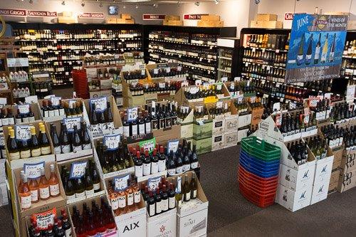 Huge selection of wine