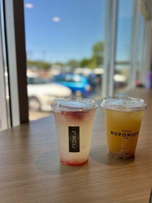 Strawberry Basil Ginger Lemonade and Summer Blossom Green Tea