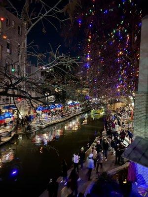 12.26.22 River Walk San Antonio Christmas holiday lights will stay on every night from dusk to dawn until January 9, 2023