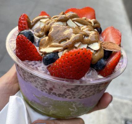 Matcha + ube bowl