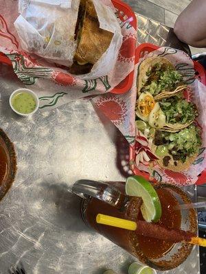 Torta, Tacos, Michelada.