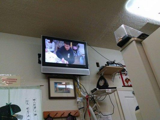 TV inside operating room