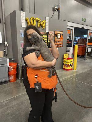 Home Depot workers are amazing always giving the pups treats