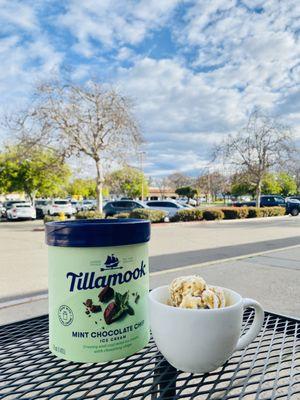 Happy St Patrick's Day!  Mint Chip Affogato