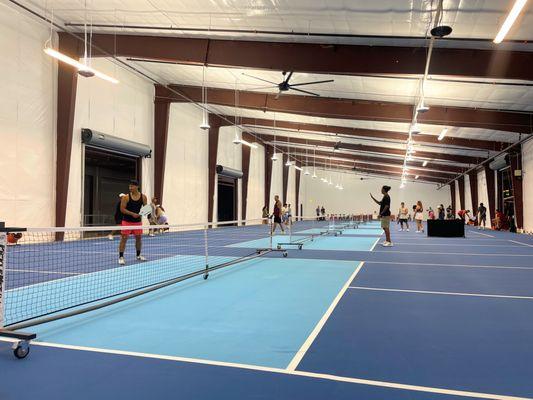 6 dedicated pickleball courts.