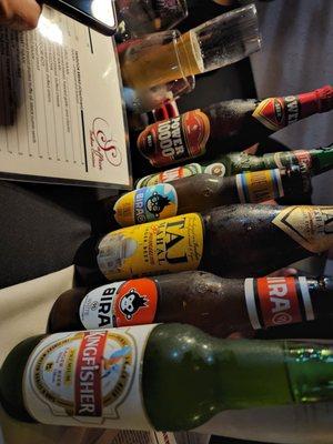 Variety of Indian Beer