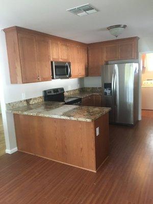 Kitchen remodel after fire.