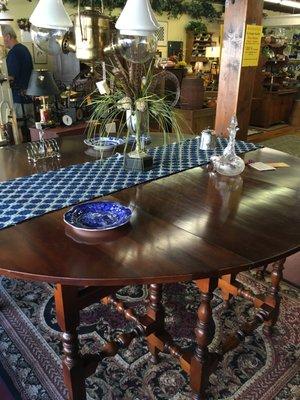 Solid Cherry 72 inch round table from the Ingraham Mansion in Bristol, Connecticut