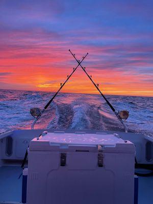 Island beauty! Great fishing day with a gorgeous sunset