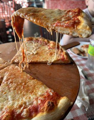 Plain cheese pizza