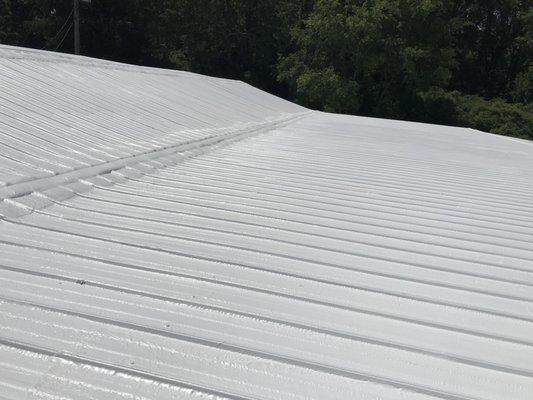 Do you have a metal roof that is leaking ? Call about our metal roof Restoration system!! 18 warranties available!!