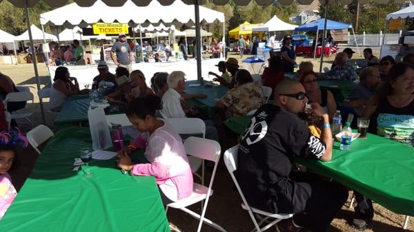 Spectators enjoying the music