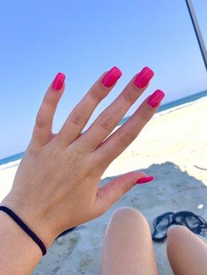 Beach Nails Gel Acrylic Full Set