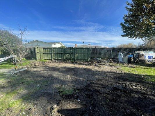 Gazebo and concrete fully removed!