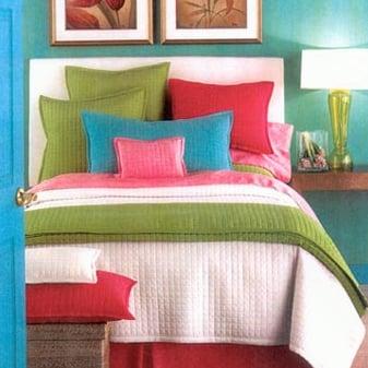 Ann Gish Ready-To-Bed Washable Silk Coverlets and Shams