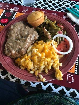 Smothered Pork Chop Dinner