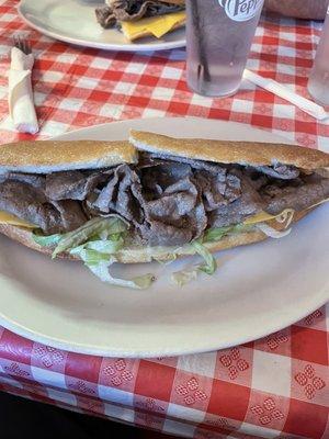 Cheesesteak hoagie