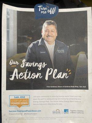 Business owner participating with PG&E saving energy!