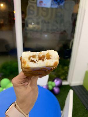 Coconut with caramel