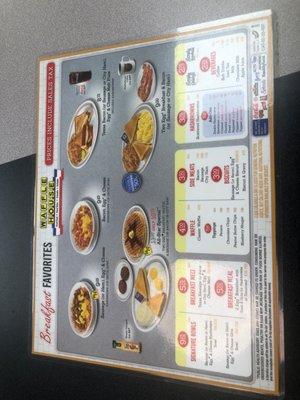 2 sided menu