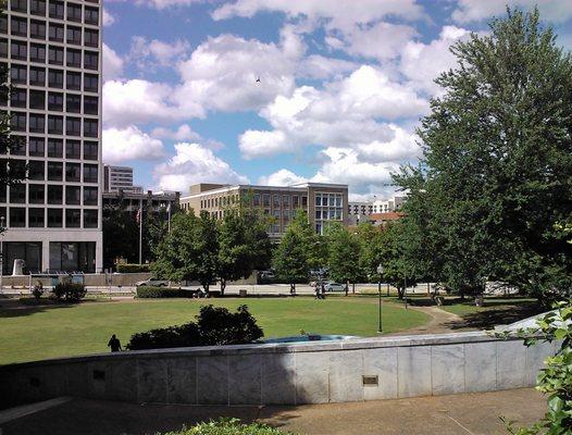 Even being on the flanks of downtown Atlanta, GSU manages to have some green spaces.