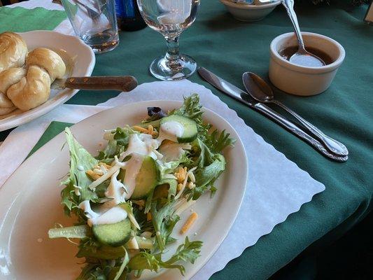 Salad and soup