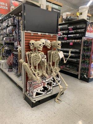 Halloween decor is out