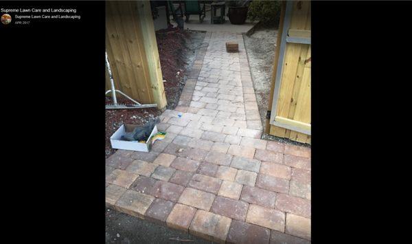 Custom Paver Walk Way