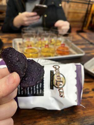 Flight and purple chips