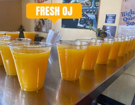 Fresh Squeezed Orange Juice!