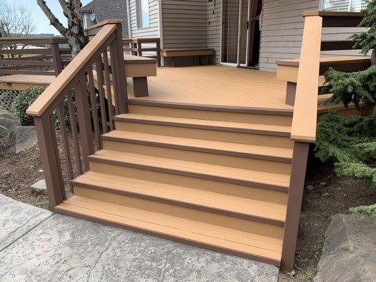 Refinished this deck with super deck and dock elastometric coating