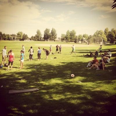 Working out in the Park!