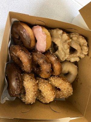 Variety of donuts