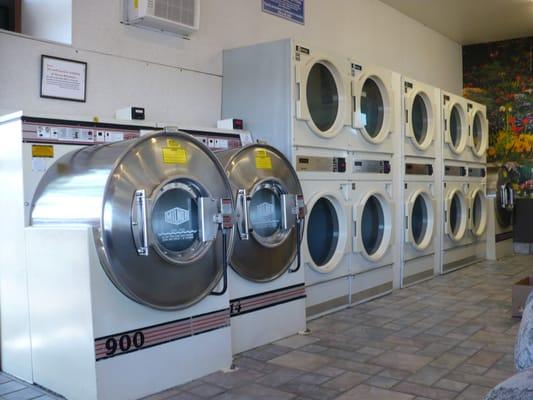 Plenty of large capacity machines to help you get your laundry done quickly.