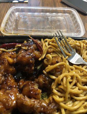 General Tso Chicken & Lo Mein Noodles