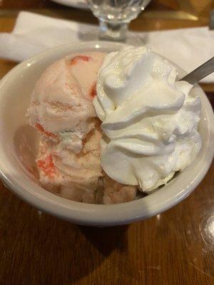 Peppermint ice cream