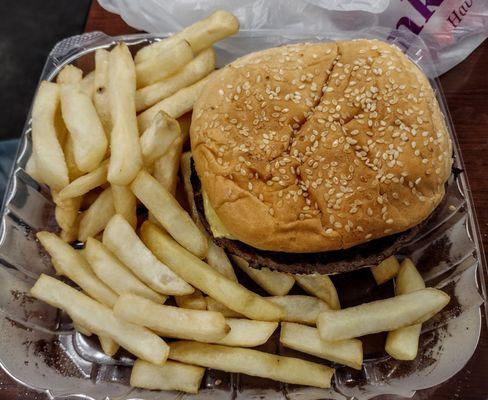 Burger & fries