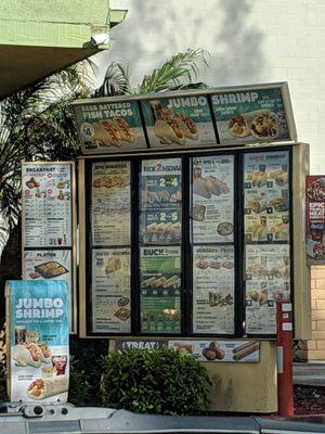 Great drive-thru menu.