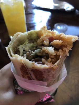 Steak super burrito